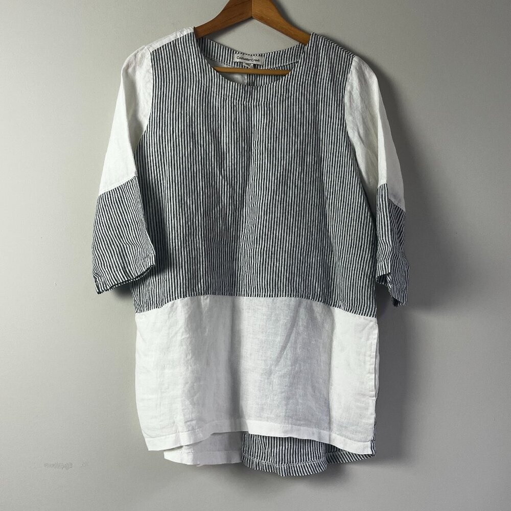 2/$30 Coldwater Creek Linen Top Small